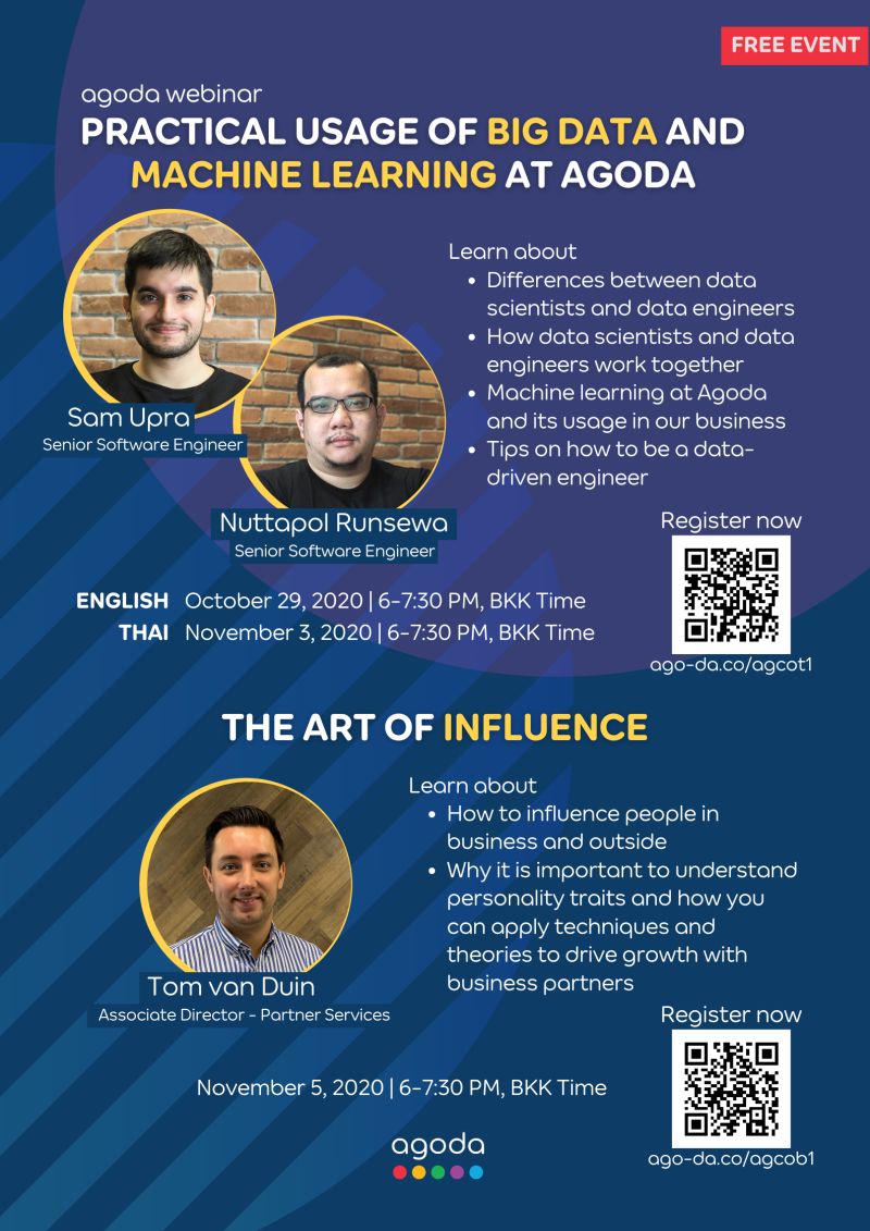 November 5, 2020: Agoda webinar/ The art of Influence