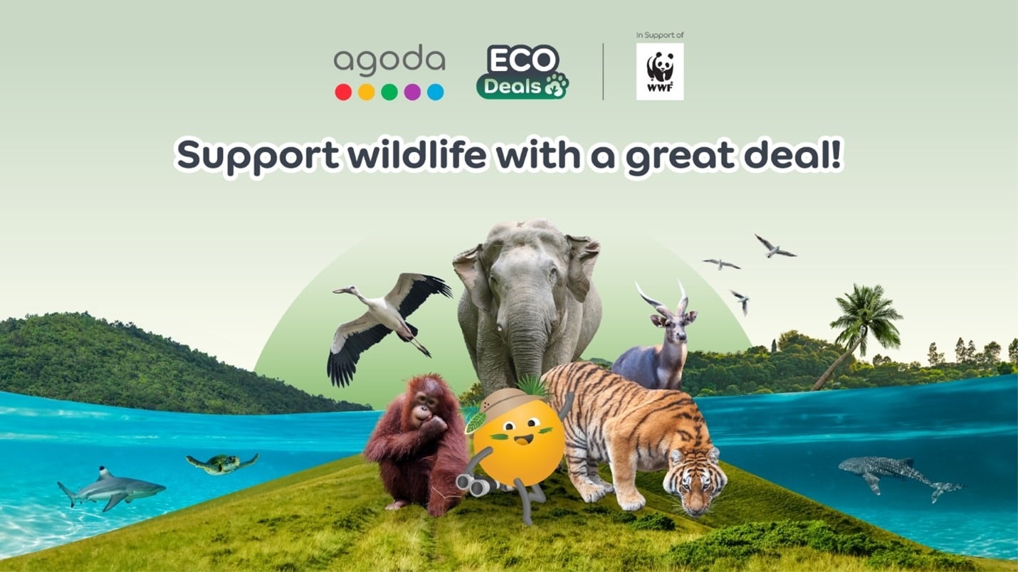 Agoda announces launch of its third edition Eco Deals Program at the ASEAN Tourism Forum: expands partnership with WWF and pledges USD $1 million for wildlife conservation